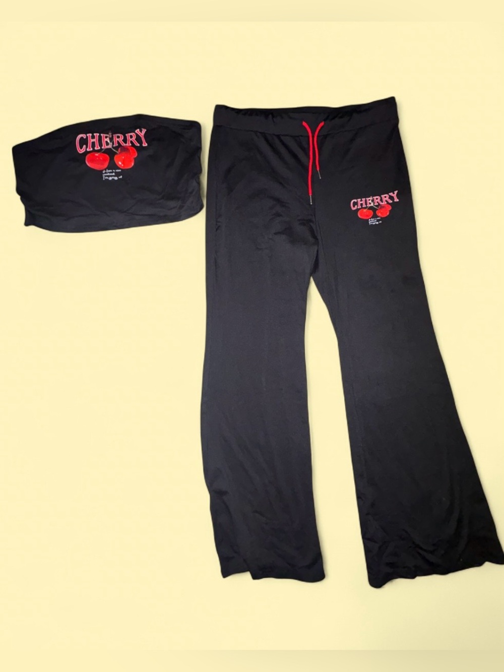 NWOT Cherry 🍒 Graphic Matching 2 Piece Set - Size XXL - Picture 5 of 11